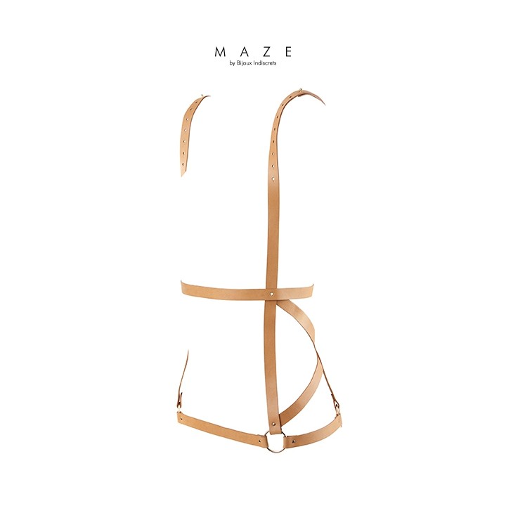 Robe harnais marron - Maze